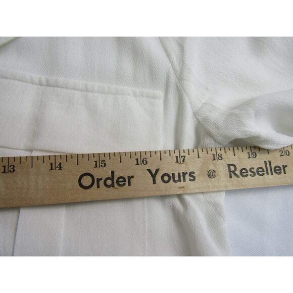 Rag Poets Cream Top Womens sz XS Minimalist Neutral Boho Cottagecore - Picture 4 of 7